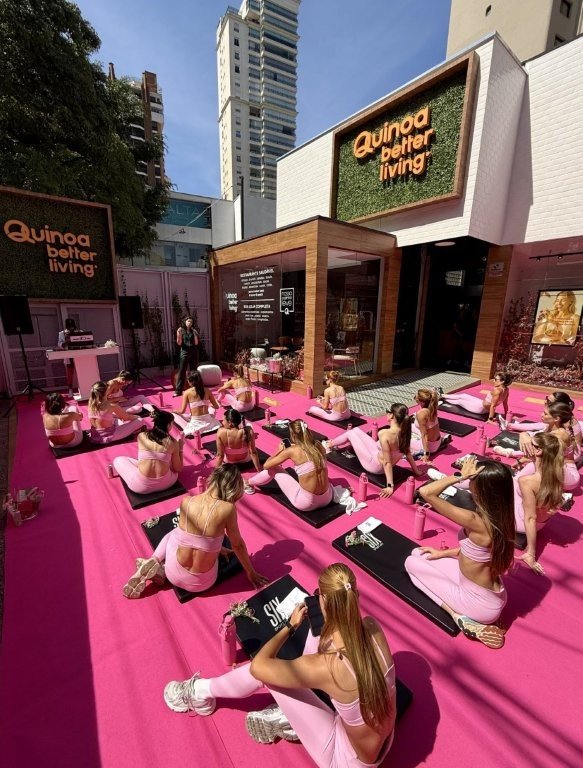 Quinoa Better Living celebra Outubro Rosa com brunch e treino