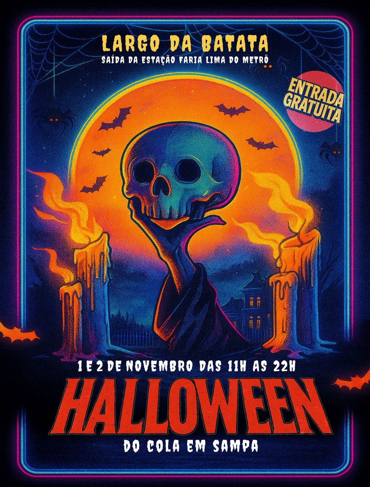 Halloween arrepia público no Largo da Batata