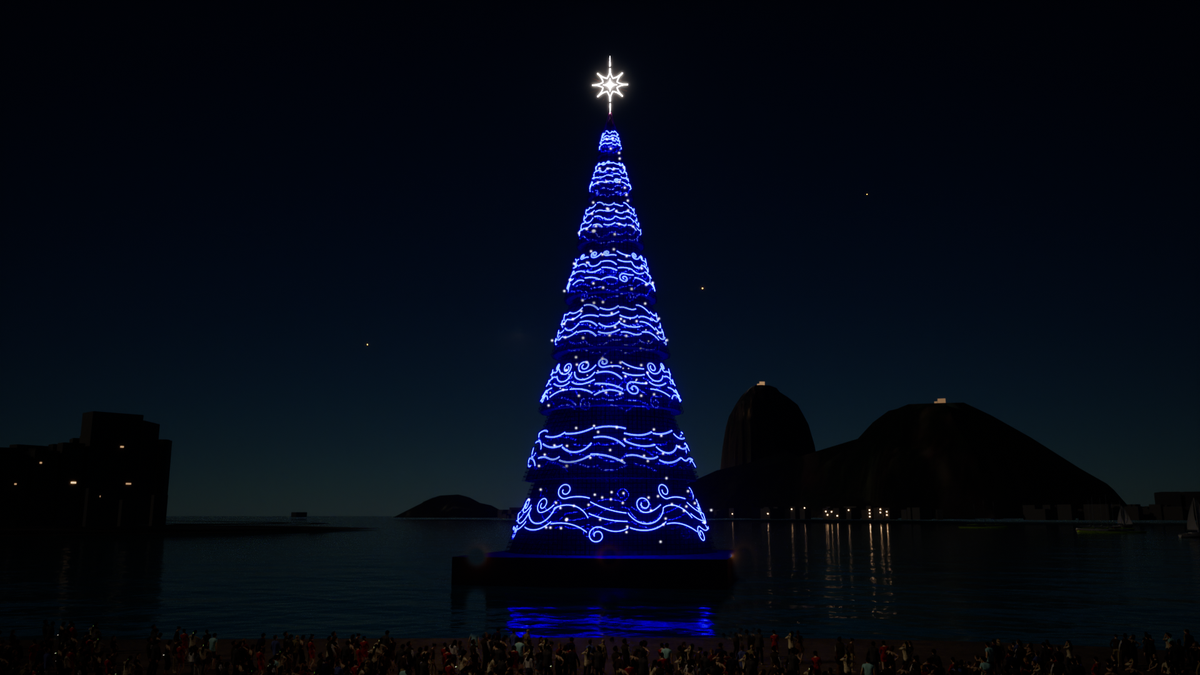 Rio Christmas debuts giant tree and samba show in Botafogo