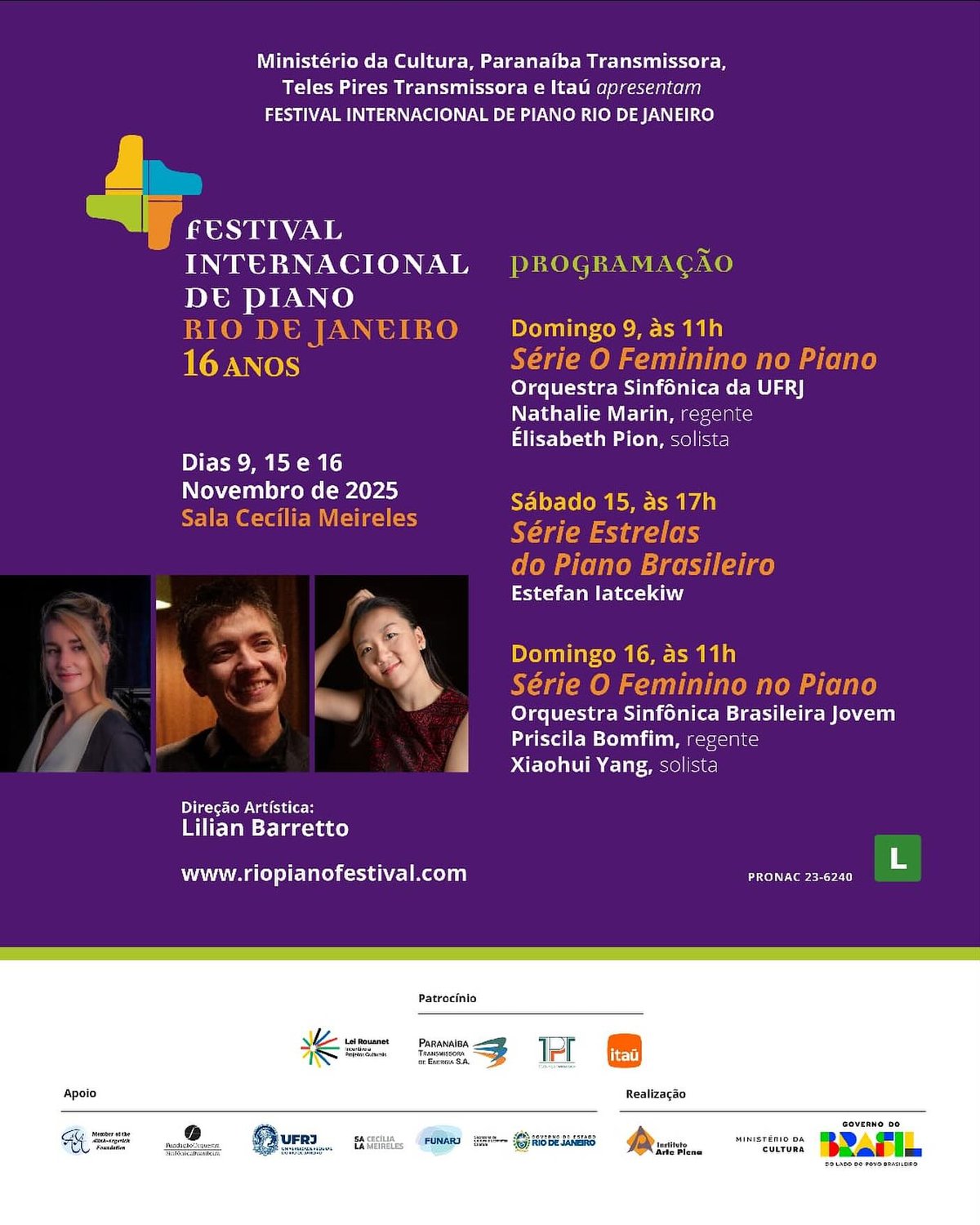 Festival Internacional de Piano do Rio recebe jovens talentos