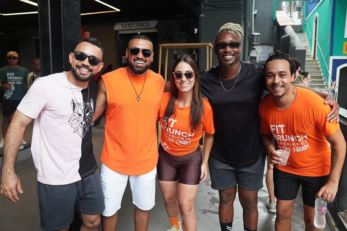 Fit Brunch Experience reúne 400 pessoas no Guetho Square em manhã de bem-estar