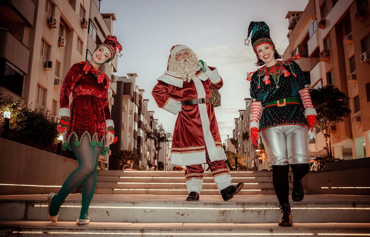 Jurerê OPEN inicia celebrações de Natal com espetáculo e Papai Noel