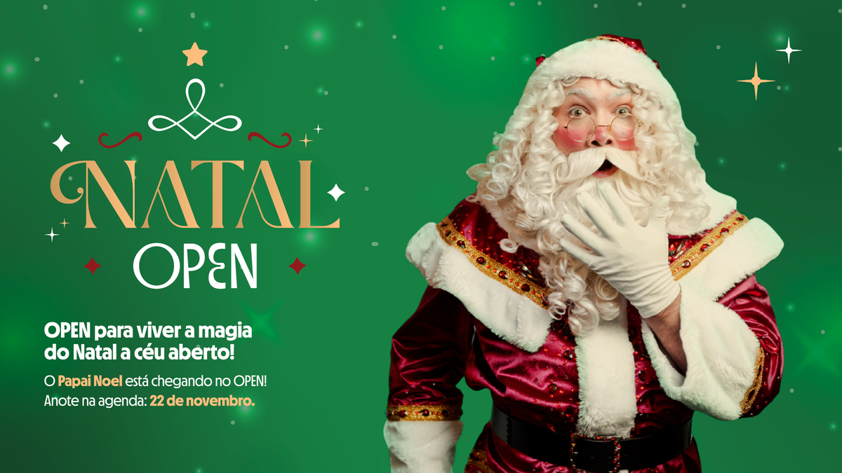 Jurerê OPEN inicia celebrações de Natal com espetáculo e Papai Noel