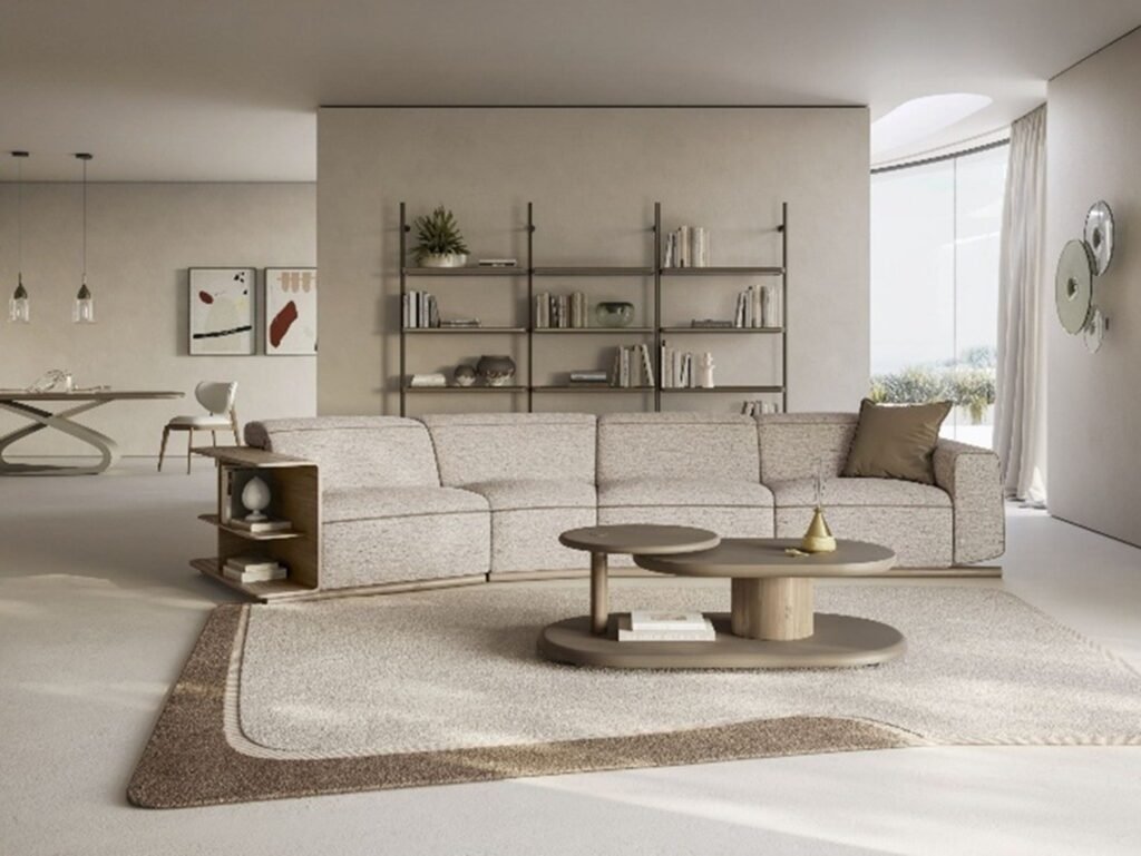 Natuzzi Italia apresenta sofá Pagoda com design modular e tecnologia de conforto
