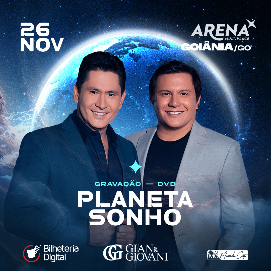 Gian & Giovani gravam DVD “Planeta Sonho” em Goiânia com ingressos quase esgotados