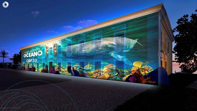 Casa Vozes do Oceano leva a COP30 experiência educativa e ambiental