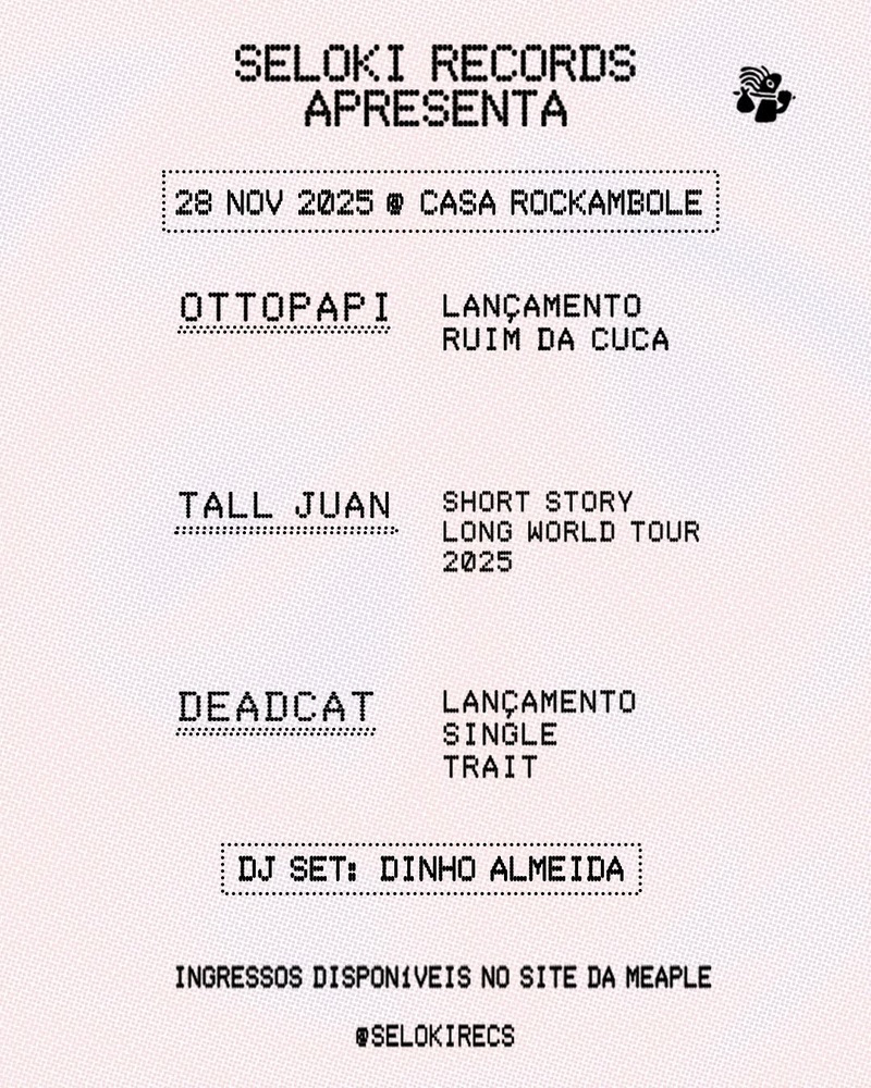 Deadcat Lança Single 'Trait' em Noite Indie na Casa Rockambole