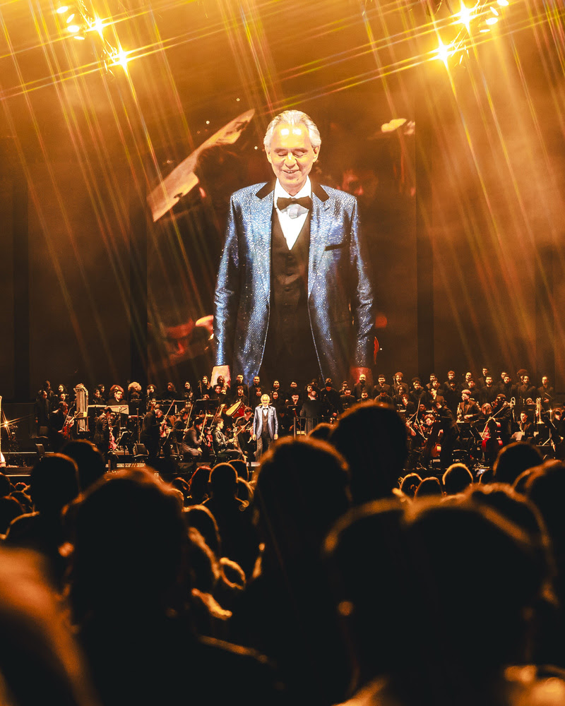 Sand assina cobertura audiovisual dos shows de Andrea Bocelli no Brasil