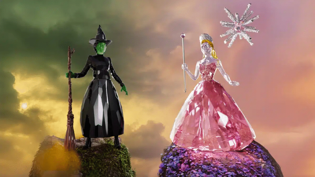 Swarovski launches Glinda and Elphaba figurines from “Wicked: Part II” in crystal