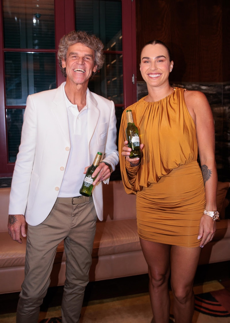 Sabalenka and Guga attend exclusive Stella Artois dinner in Brazil