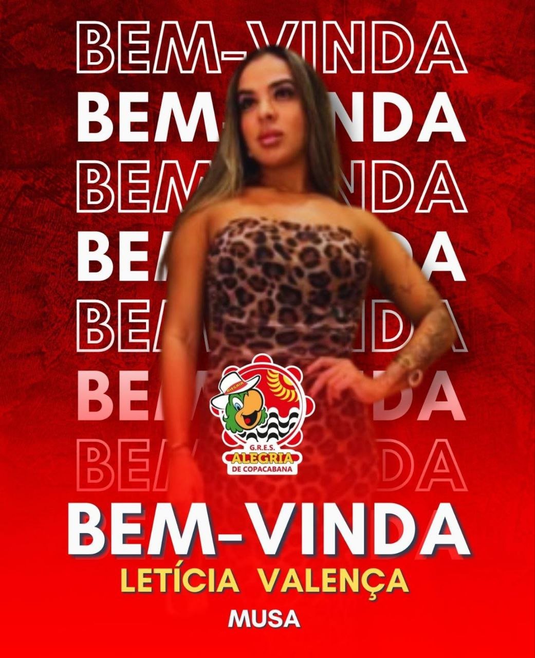 Letícia Valença é a nova musa da Alegria de Copacabana para o Carnaval 2026