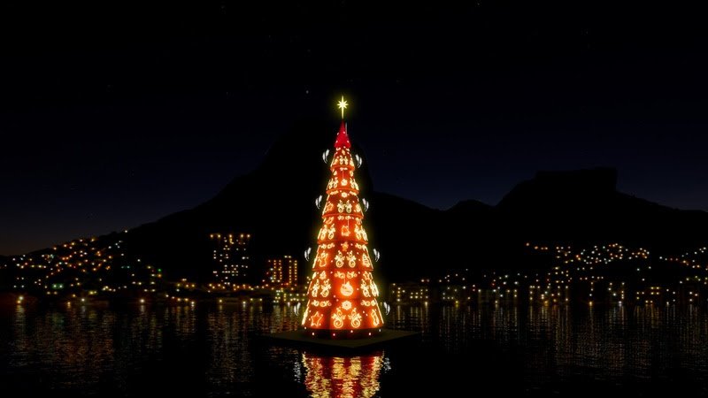 Árvore do Rio volta à Lagoa com luz sustentável e programação natalina