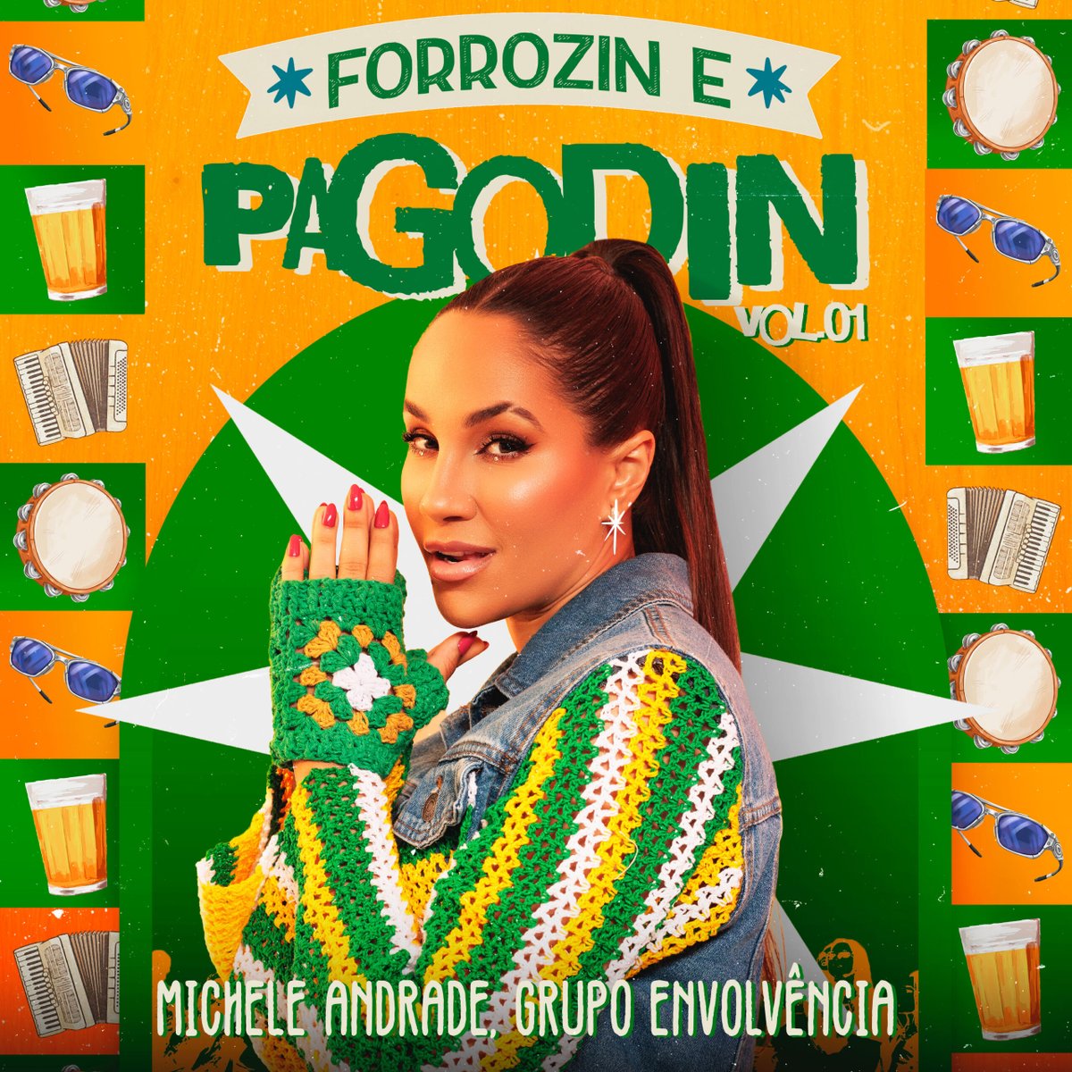 Michele Andrade une forró e pagode em “Forrozin e Pagodin, Vol. 01”