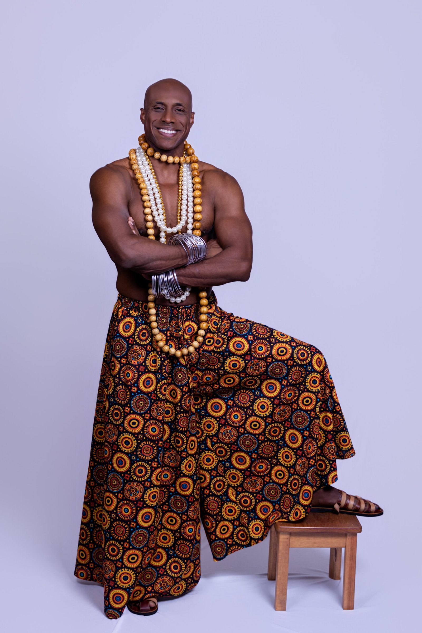 Actor Fábio Nascimento becomes Mansa Musa in fashion debut