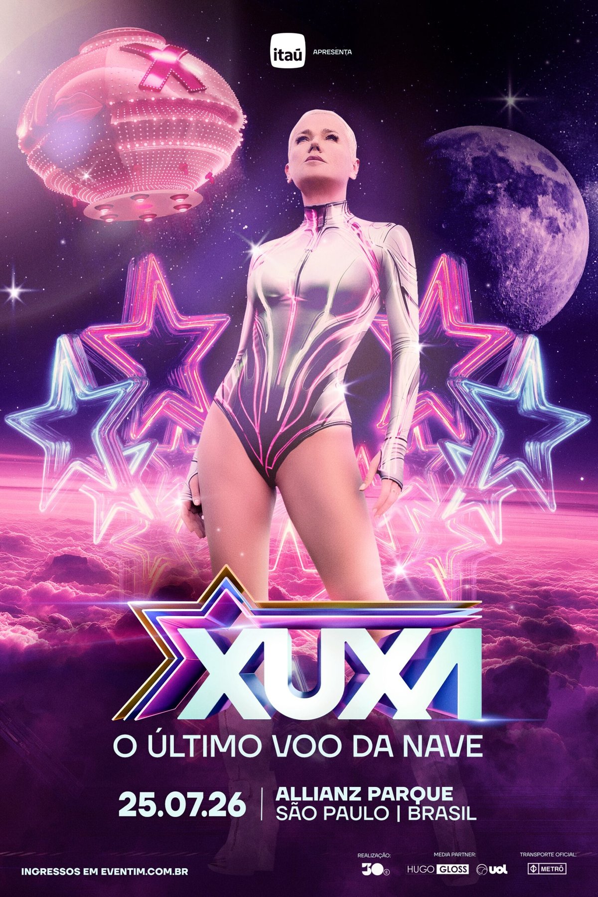 Xuxa abre venda de ingressos para 'O Último Voo da Nave' em SP