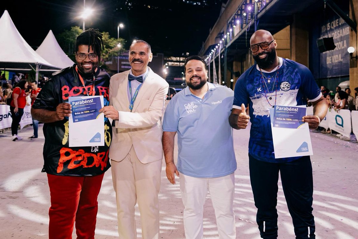 Liga RJ e Celso Lisboa oferecem bolsas integrais a mestres de bateria da Série Ouro