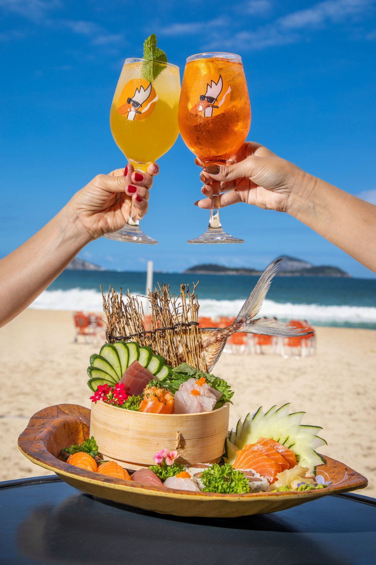 Réveillon do Pato com Laranja agita virada no Leblon