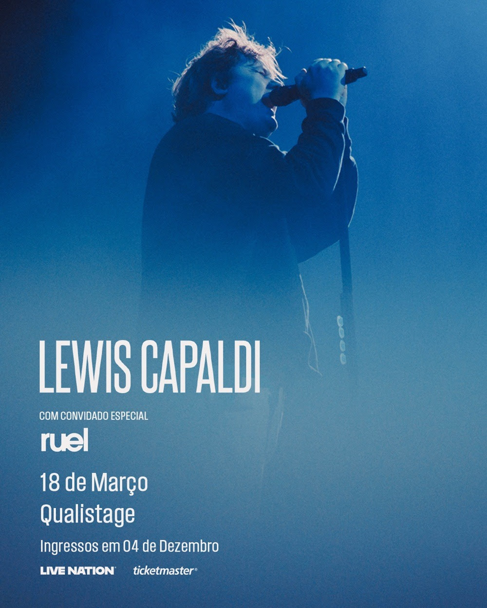 Lewis Capaldi confirma show solo no Rio em 2026