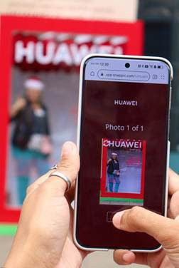 Huawei realiza ação “Natal Pura 80” com fotos e prêmios em São Paulo