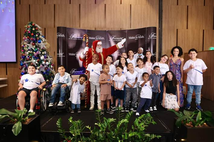 Fairmont Rio celebra Natal solidário com a Make-A-Wish Brasil