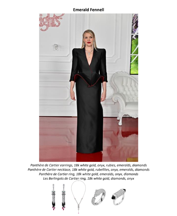 Jacob Elordi e Emerald Fennell usam Cartier em première em LA