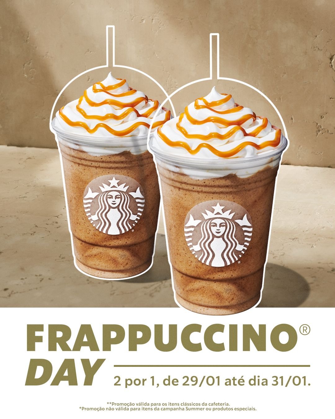 Starbucks Brasil faz Frappuccino em dobro até 31 de janeiro