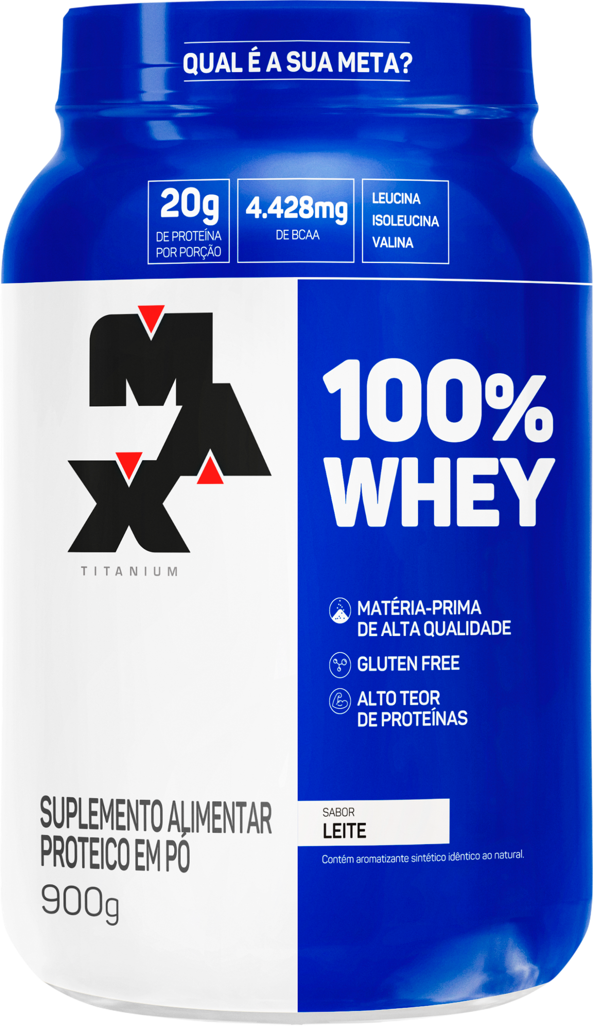 Max Titanium lança 100% Whey sabor Leite no Brasil
