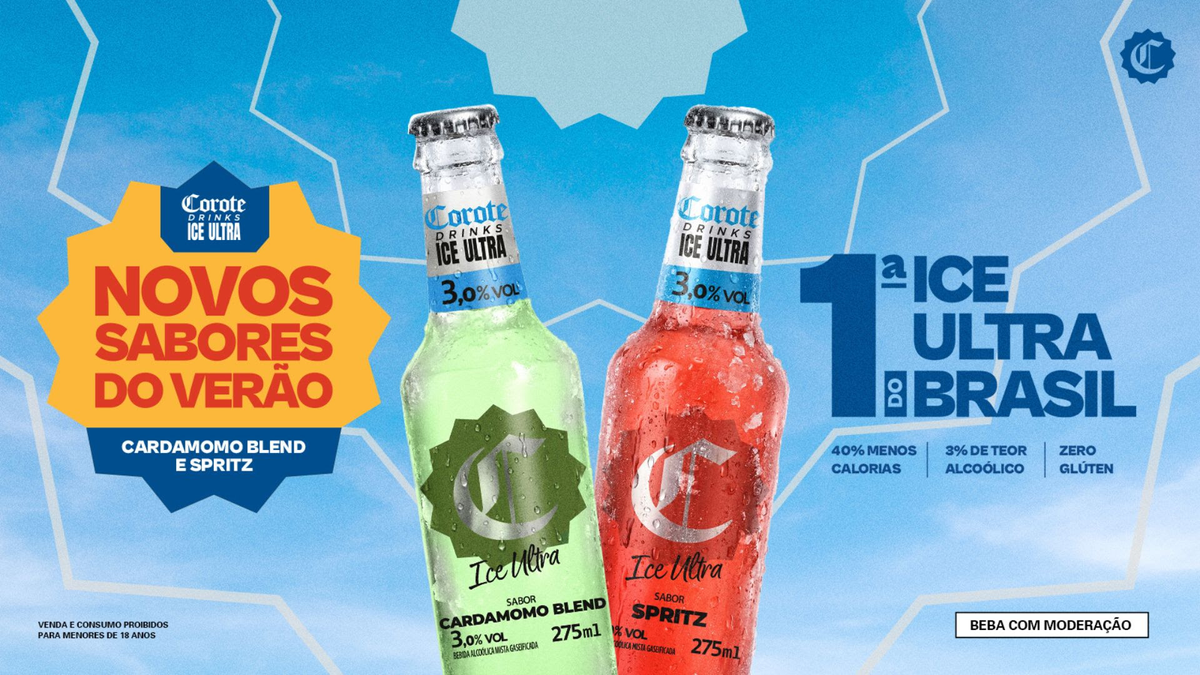 Corote ICE Ultra lança sabores Cardamomo Blend e Spritz
