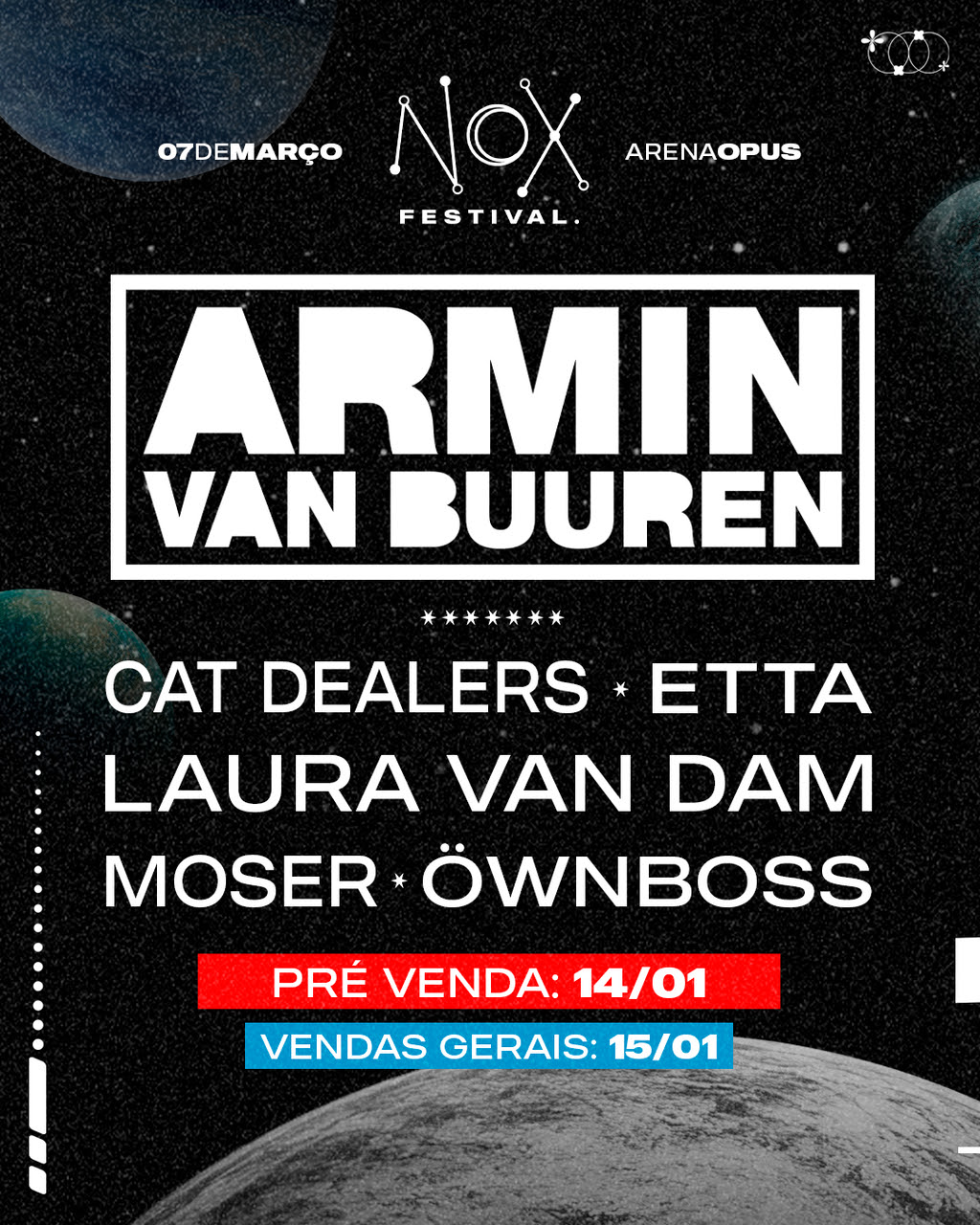 Armin van Buuren lidera estreia do Nox na Arena Opus