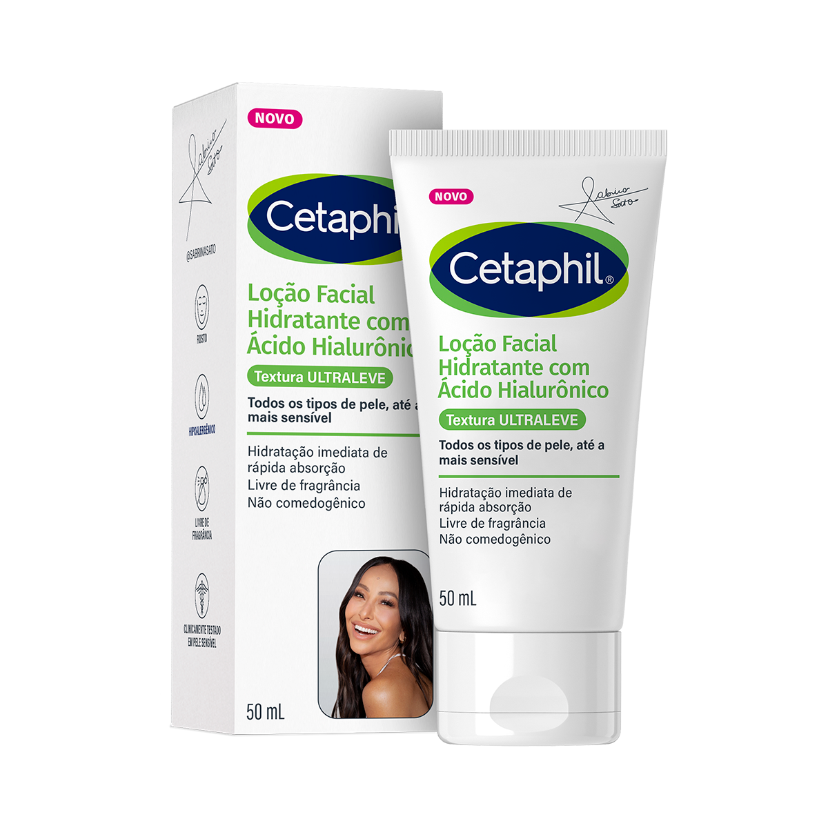 Sabrina Sato lança collab mundial com Cetaphil para nova loção facial