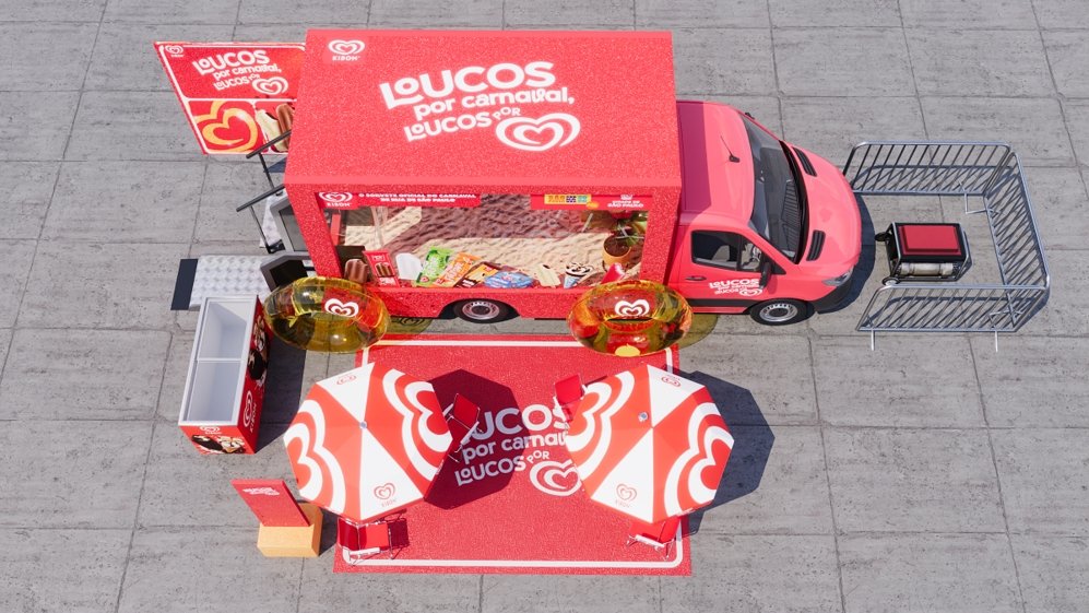 Kibon leva truck e collab com Guaraná ao Carnaval 2026