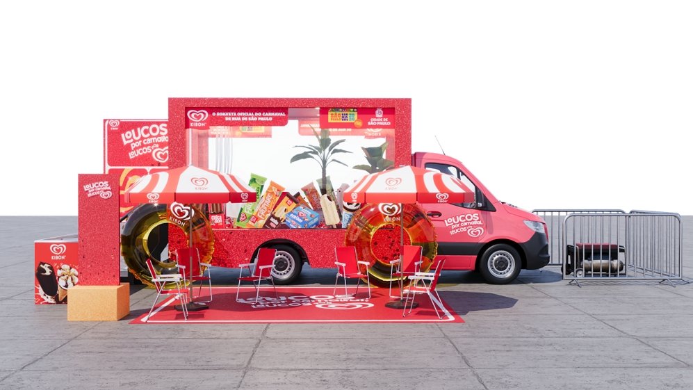Kibon leva truck e collab com Guaraná ao Carnaval 2026