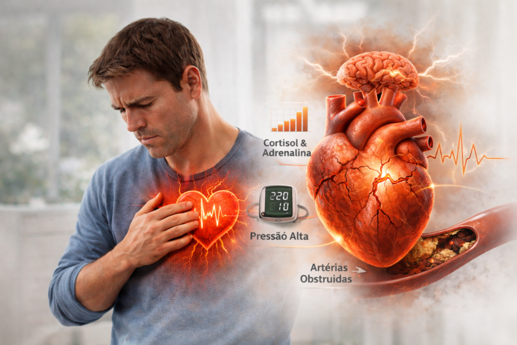 Estresse e coração: tensão diária eleva riscos cardíacos