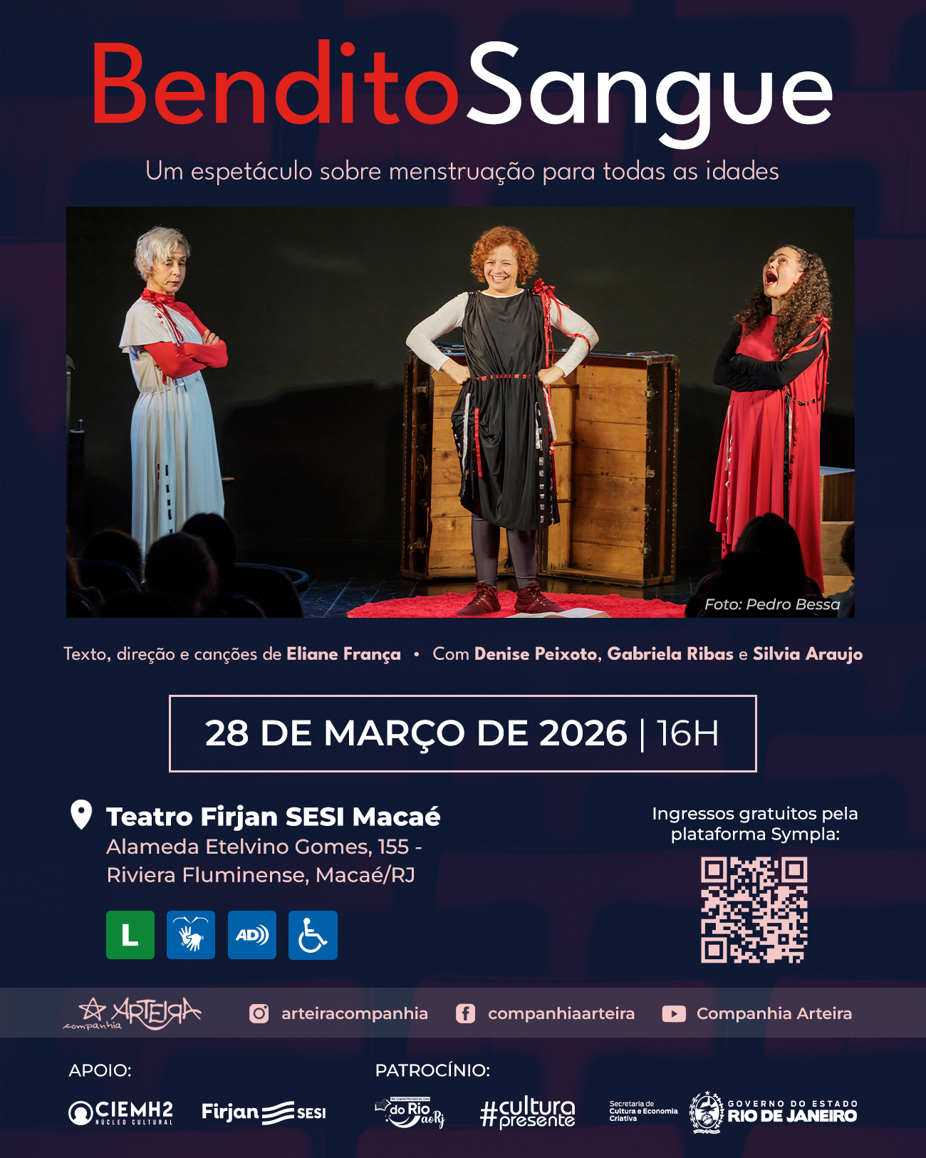 “Bendito Sangue” chega a Macaé e Maricá com oficinas