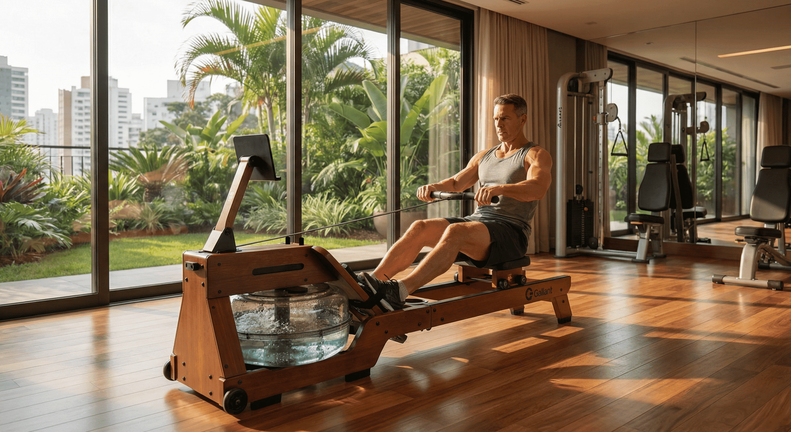 Gallant lança simulador de remo com água