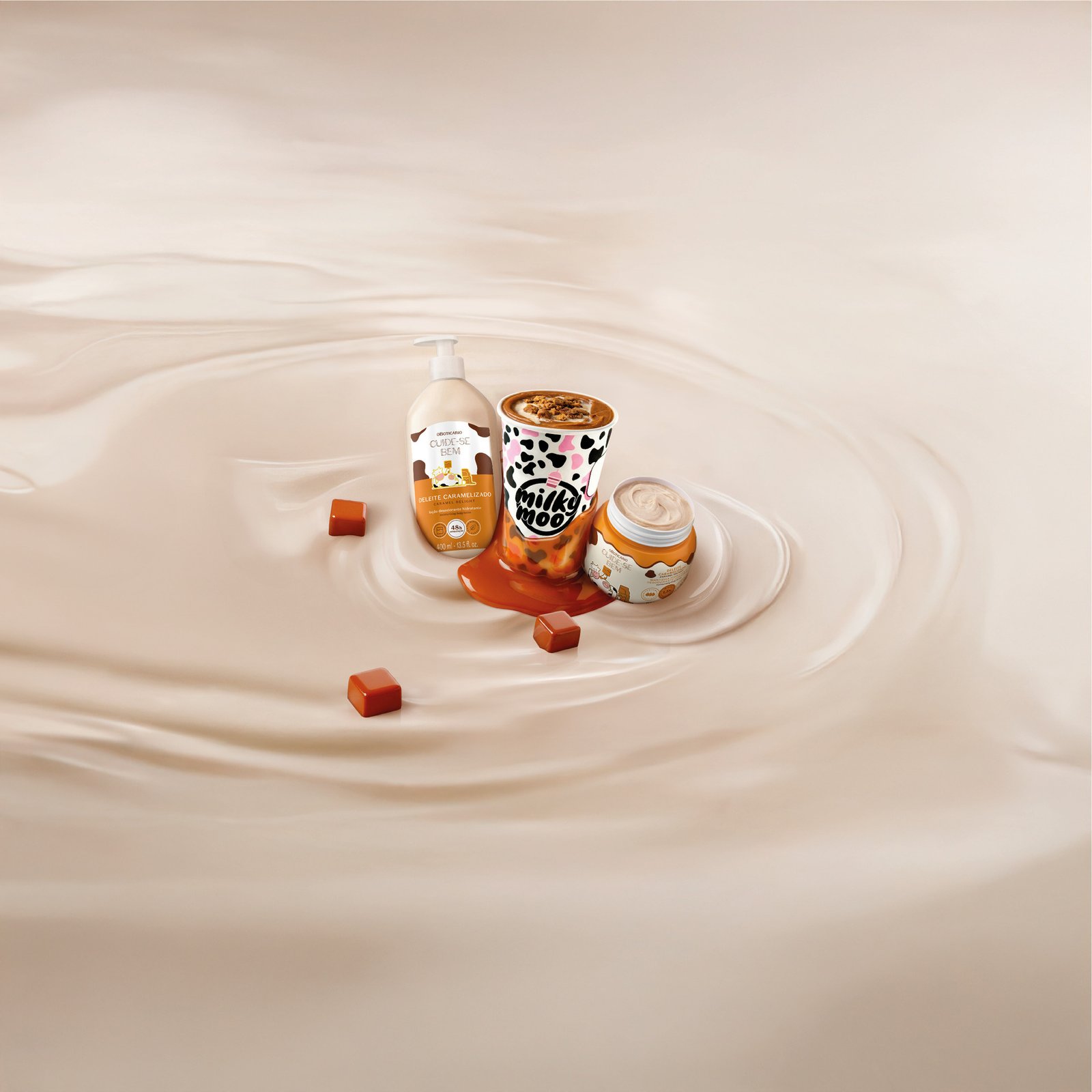 Boticário lança collab doce com a Milky Moo