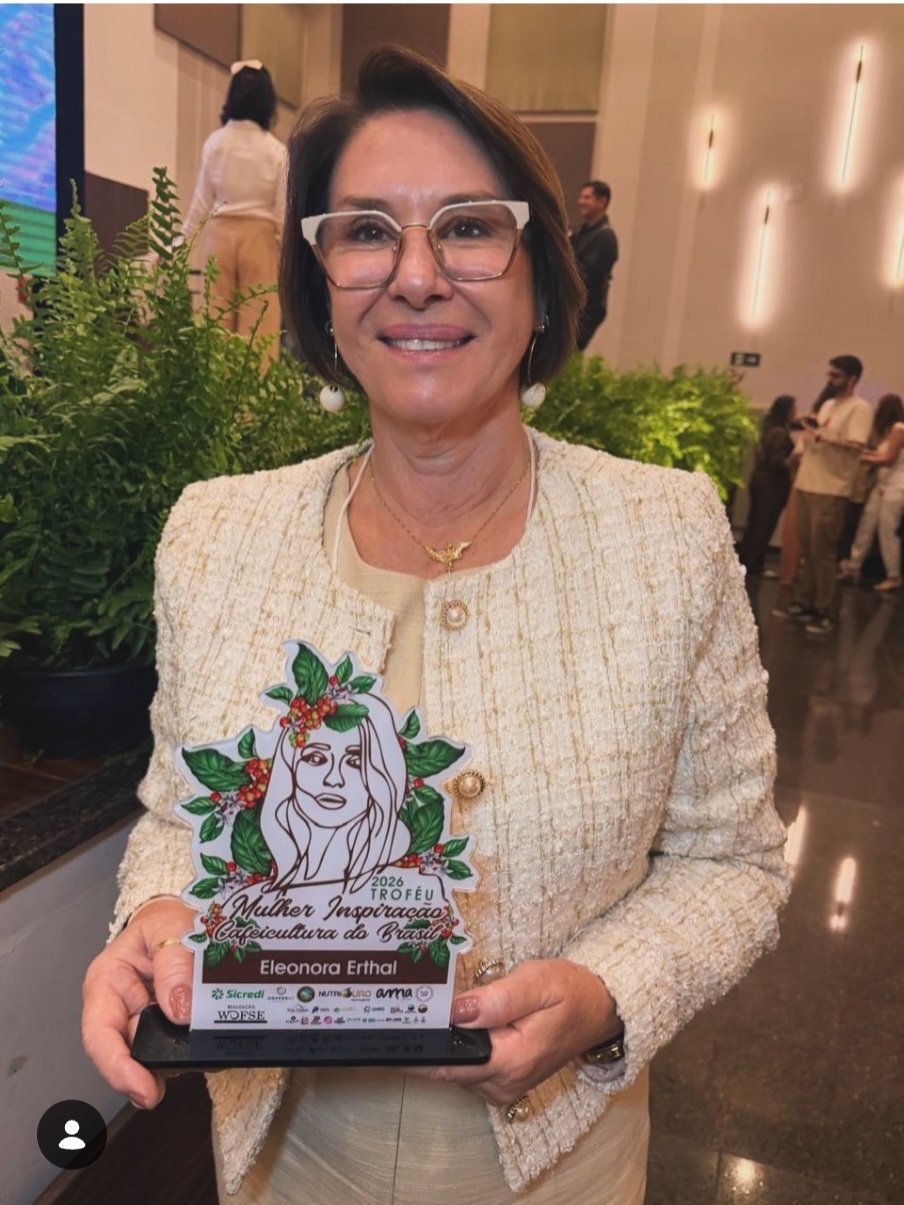 Eleonora Erthal é premiada na cafeicultura nacional
