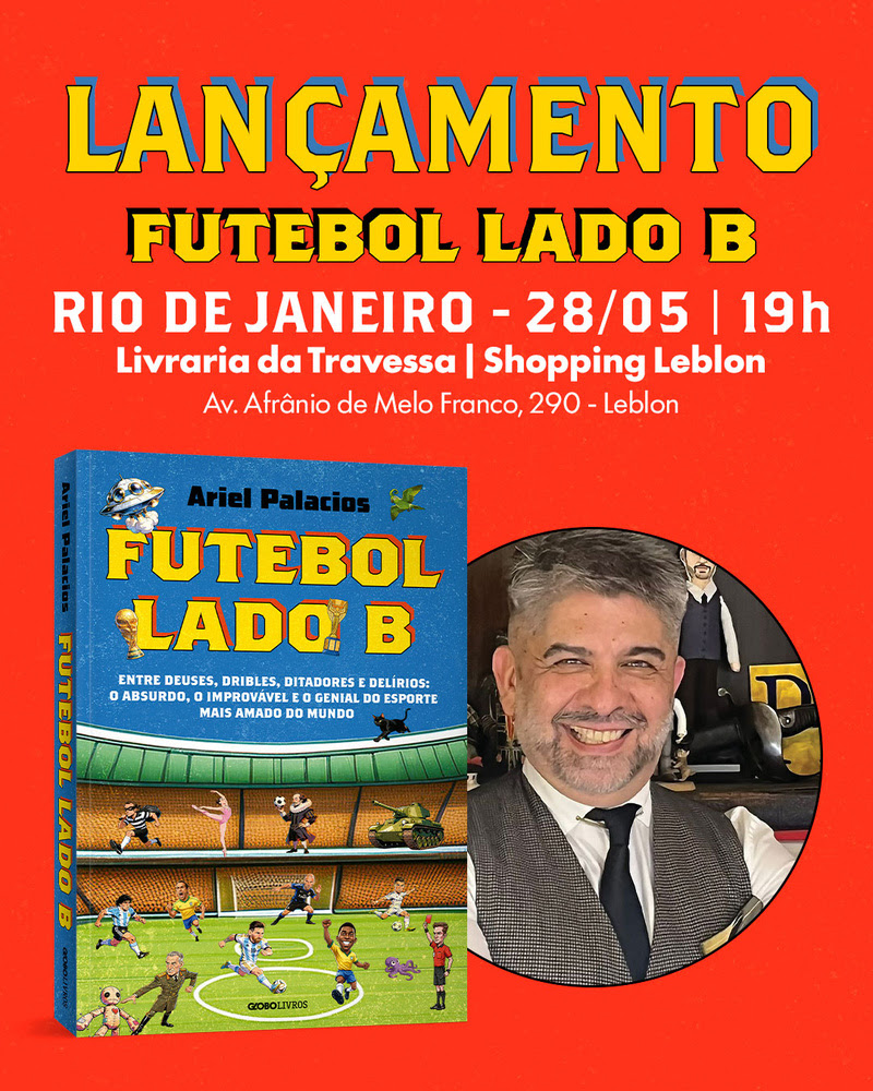 Ariel Palacios lança Futebol lado B no Leblon