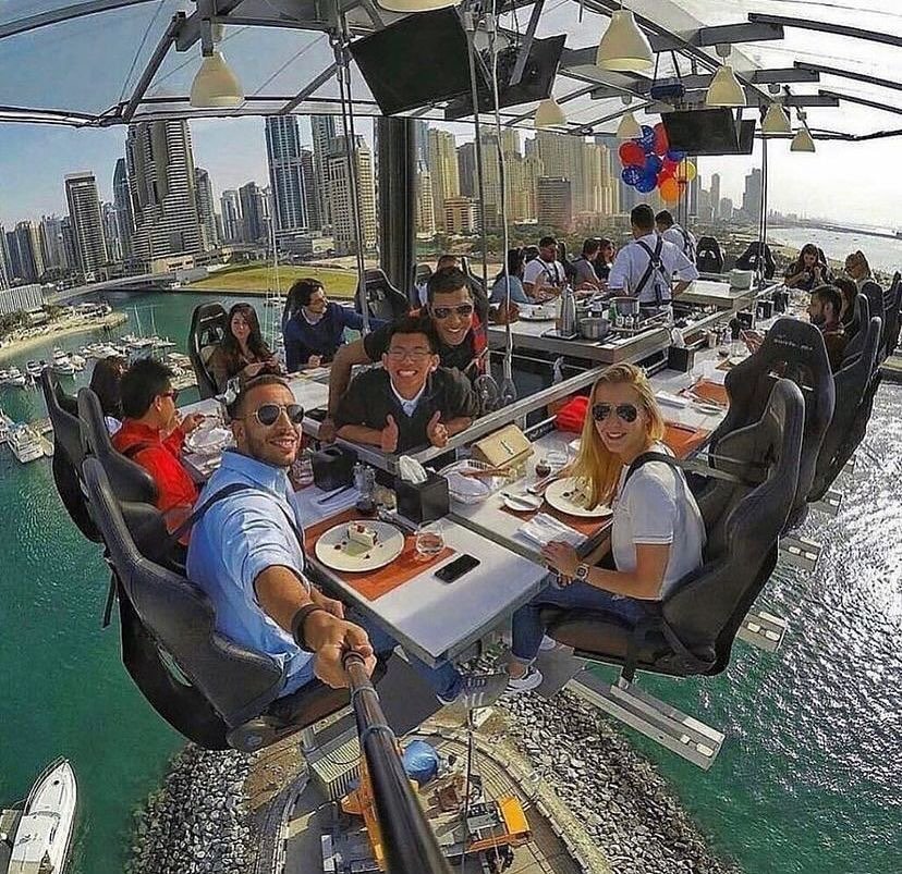 Dinner in the Sky abre às quintas e transmite a Copa
