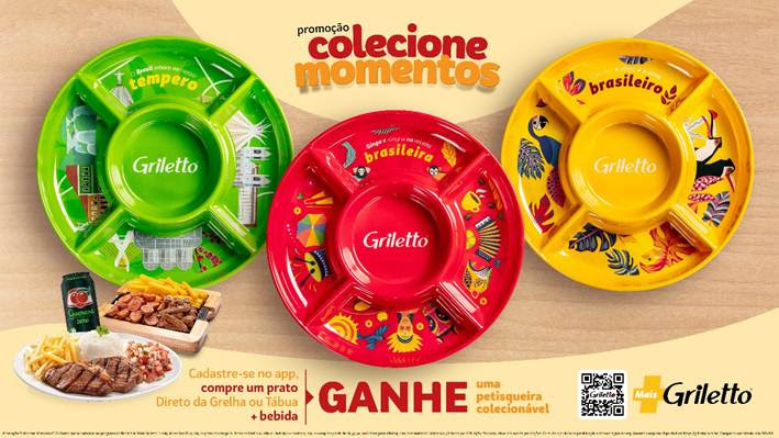 Griletto presenteia clientes com petisqueiras colecionáveis