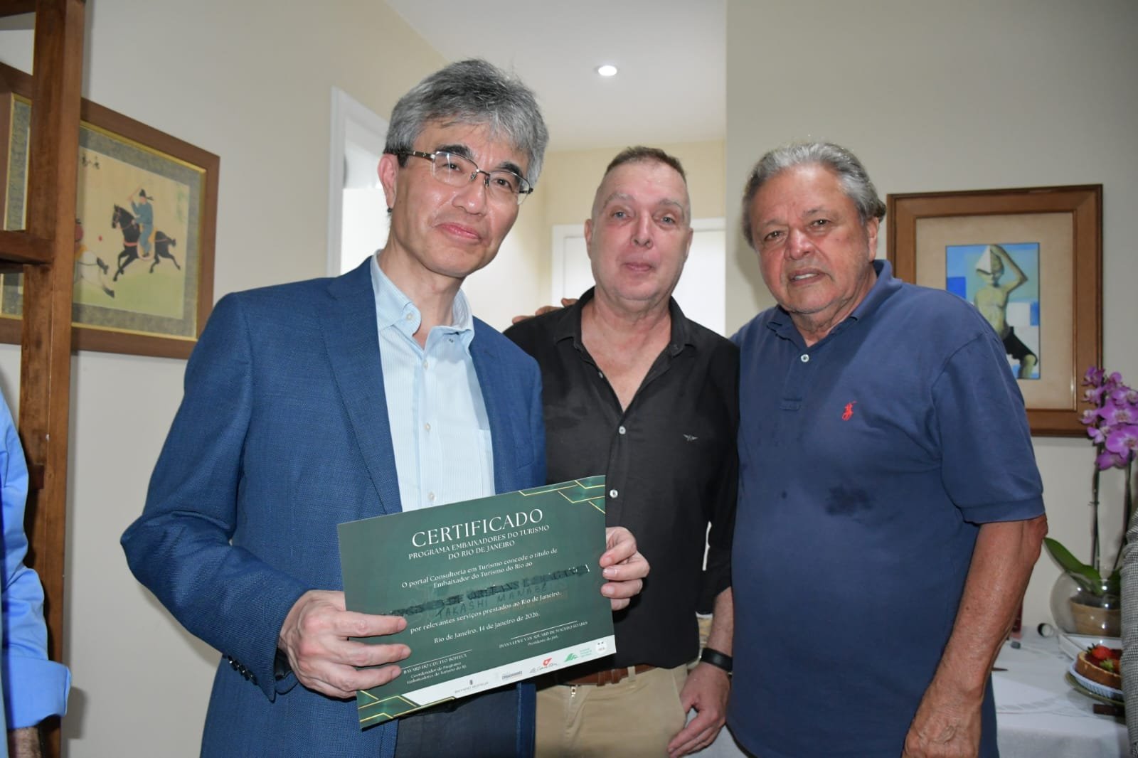 Cônsul do Japão no RJ é homenageado