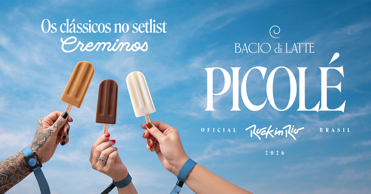 Bacio di Latte é picolé oficial do Rock in Rio